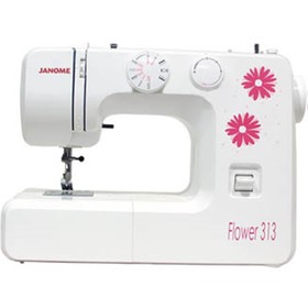 Швейная машина Janome Flower 313, 70 Вт, 15 операции, полуавтомат, белая 9705817