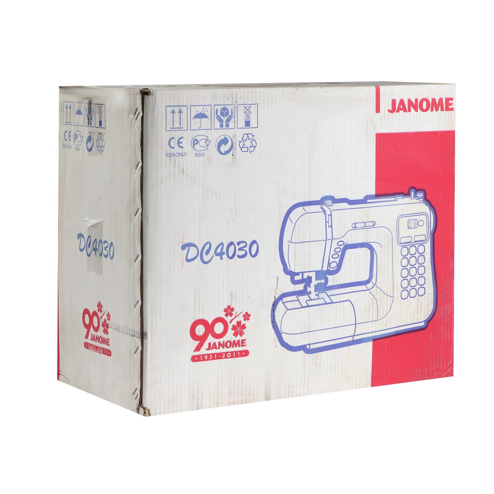 Швейная машина Janome DC 4030, 60 Вт, 30 операций, автомат, белая (9705820)  - Купить по цене от 42 799.00 руб. | Интернет магазин SIMA-LAND.RU