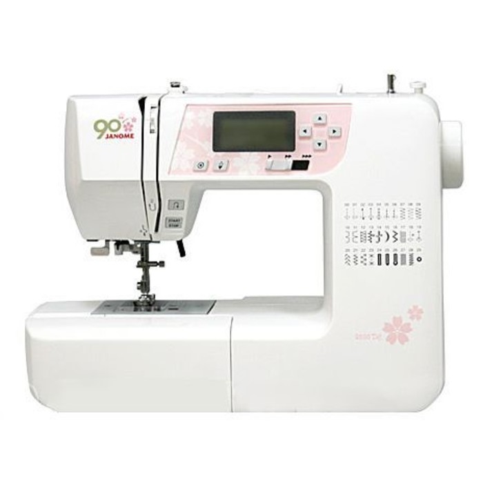 Швейная машина Janome 2030DC, 45 Вт, 30 операций, автомат, белая