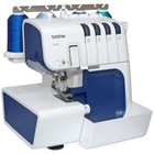 Оверлок Brother 4234D, 15 операций, 4 нити, 1300 ст/мин, ролевой шов, бело-синий - фото 51464245