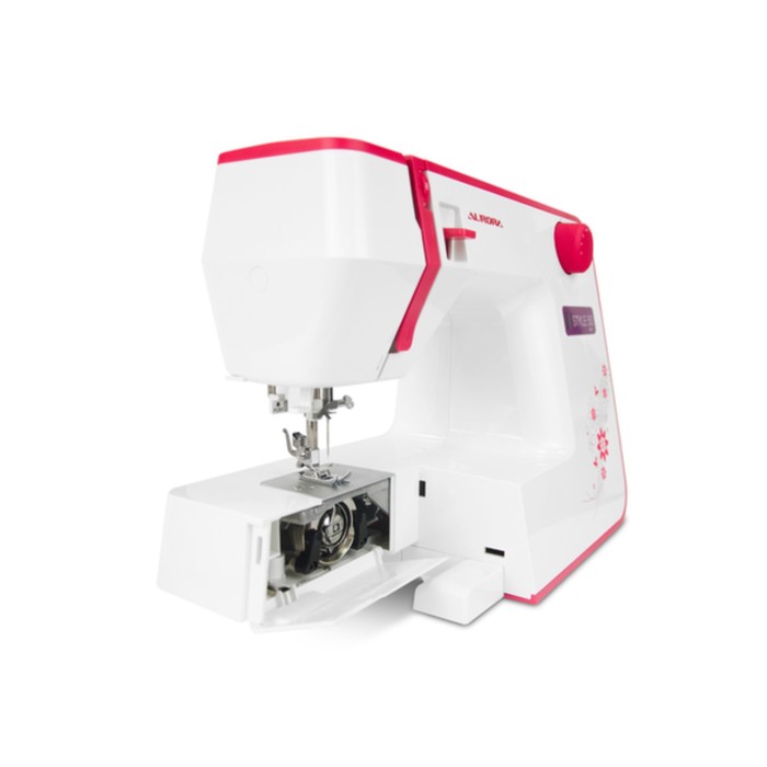 Швейная машина Aurora Style 50, 70 Вт, 12 операций, автомат, бело-красная - фото 51328578