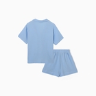 Пижама женская (рубашка, шорты) KAFTAN Basic размер 40-42, голубая - Фото 10