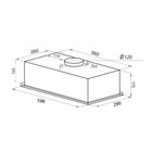 Кухонная вытяжка HOMSair CAMELIA POWER 60, 30 м2, 3 режима, белый 9792272