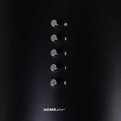 Кухонная вытяжка HOMSair FLY 1000PH, 40 м2, 3 режима, черный