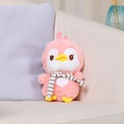 Мягкая игрушка «Пингвин в шарфике», 24 см, цвет розовый - фото 319557683