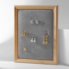 Подставка под серьги «Рамка» 26×33×2,5 см, цвет серый - фото 22311343