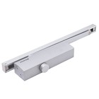 Доводчик дверной БУЛАТДД 812/5, 15-85 кг, скользящая тяга, цвет серебро - Фото 1