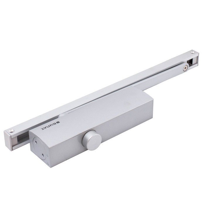 Доводчик дверной БУЛАТДД 812/5, 15-85 кг, скользящая тяга, цвет серебро - Фото 1