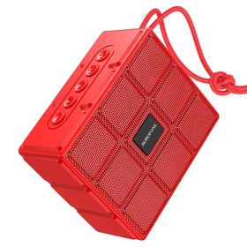 Портативная колонка Borofone BR16 Gage, 5 Вт, BT5.1, FM, microSD, USB, 1200 мАч, красная