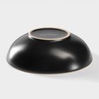 Миска Доляна «Ваниль», 700 мл, d=18 см, керамика, чёрная - Фото 3