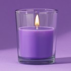 Свеча в стакане «Лаванда», 5 х 6 см - фото 1472135