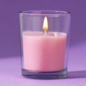Свеча в стакане «Роза», 5 х 6 см