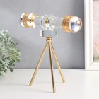 Фигурка «Подзорная труба», стекло, металл, 24×14×25 см - Фото 3