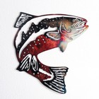 Панно интерьерное металл "Рыба" 28х25,9 см - фото 23581973