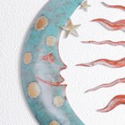 Панно интерьерное металл "Солнце и луна" 28х28 см - фото 22311642