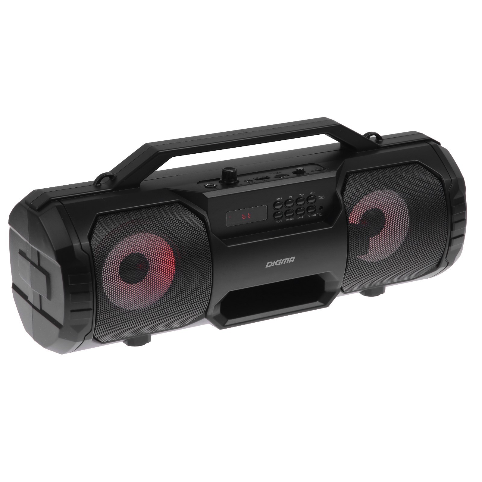 Портативная колонка Digma D-PS1525, 28Вт, BT,microSD,USB,AUX,FM ...
