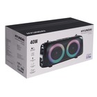 Портативная колонка Hyundai H-PS1030, 40Вт, BT, microSD, USB, AUX, FM, 3600мАч, черная - фото 51328752 Портативная колонка Hyundai H-PS1030, 40Вт, BT, microSD, USB, AUX, FM, 3600мАч, черная - фото 51328752