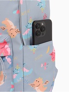 Рюкзак школьный на молнии, с карманом, размер 32×15×43 см, серый/разноцветный 9421477