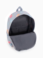 Рюкзак школьный на молнии, с карманом, размер 32×15×43 см, серый/разноцветный 9421477