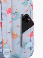 Рюкзак школьный на молнии, с карманом, размер 32×15×43 см, голубой/разноцветный 9421479