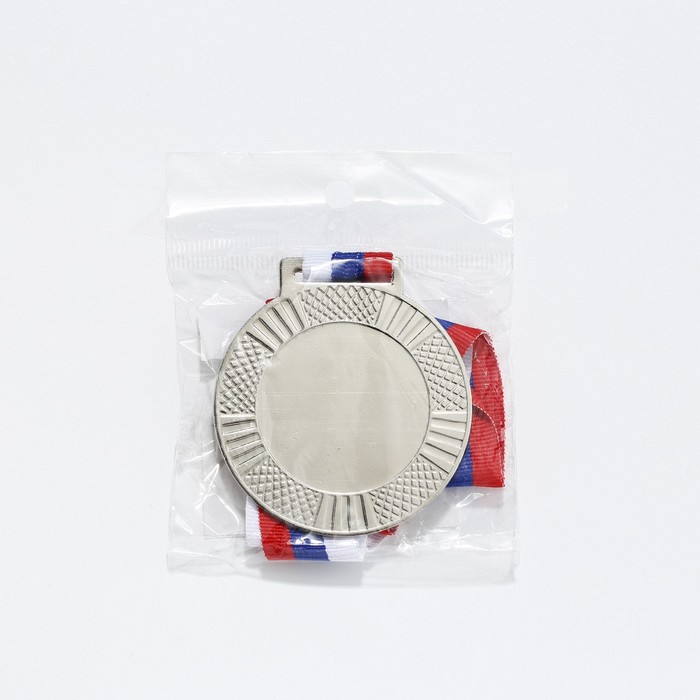 Медаль под нанесение 001 диам 6,5 см. Цвет сер. С лентой - фото 1926720278