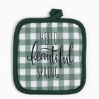 Кухонный набор 2 прихватки Доляна Spring прих. 17*17 см, вареж. 26*16 см,100% п/э 9473783