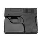 Портсигар металлический с зажигалкой газовой «Пистолет», трансформер, на 10 сигарет, 11.6×9×2.1 - Фото 5