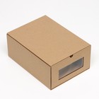 Коробка выдвижная, бурая, 25 х 19 х 11 см - Фото 2
