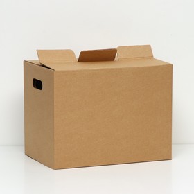Коробка для переезда, бурая, 40 х 28 х 30 см
