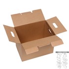 Коробка для переезда, бурая, 40 х 28 х 30 см - Фото 2
