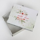 Складная коробка "Розы алые", 31,2 х 25,6 х 16,1 см - Фото 2