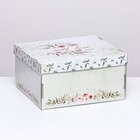 Складная коробка "Розы алые", 31,2 х 25,6 х 16,1 см - Фото 3
