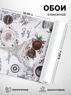 Бумажные обои «Утро 1305-17», влагостойкие, 0.53×10.05 м - Фото 1