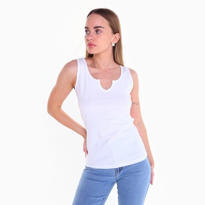 Майка женская, цвет белый, размер 48 (XL)