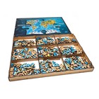 Деревянный пазл EWA «Большая карта мира», 501 деталь, 55x40 см - Фото 16