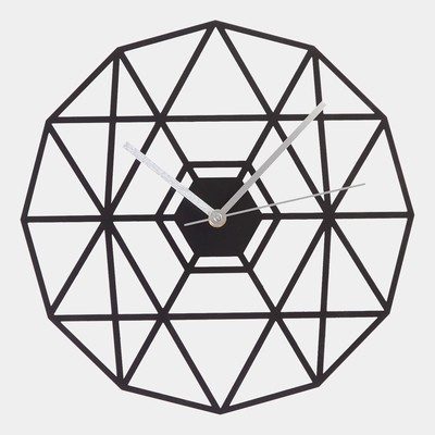 Часы настенные из металла "Паутина", плавный ход, d-30 см