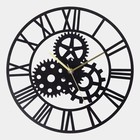 Часы настенные из металла "Шестеренки", бесшумные, d-40 см, АА - Фото 2