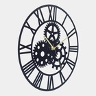 Часы настенные из металла "Шестеренки", бесшумные, d-40 см, АА - Фото 4