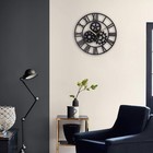 Часы настенные из металла "Шестеренки", бесшумные, d-40 см, АА - Фото 3