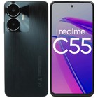 Смартфон Realme C55, 6.72", IPS, 2 sim, 8Гб, 256Гб, 64Мп, 8Мп, 2sim, 5000мАч, черный - фото 320690768