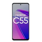 Смартфон Realme C55, 6.72", IPS, 2 sim, 8Гб, 256Гб, 64Мп, 8Мп, 2sim, 5000мАч, черный - Фото 3