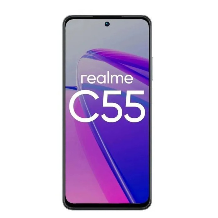 Смартфон Realme C55, 6.72", IPS, 2 sim, 8Гб, 256Гб, 64Мп, 8Мп, 2sim, 5000мАч, черный - фото 51464271