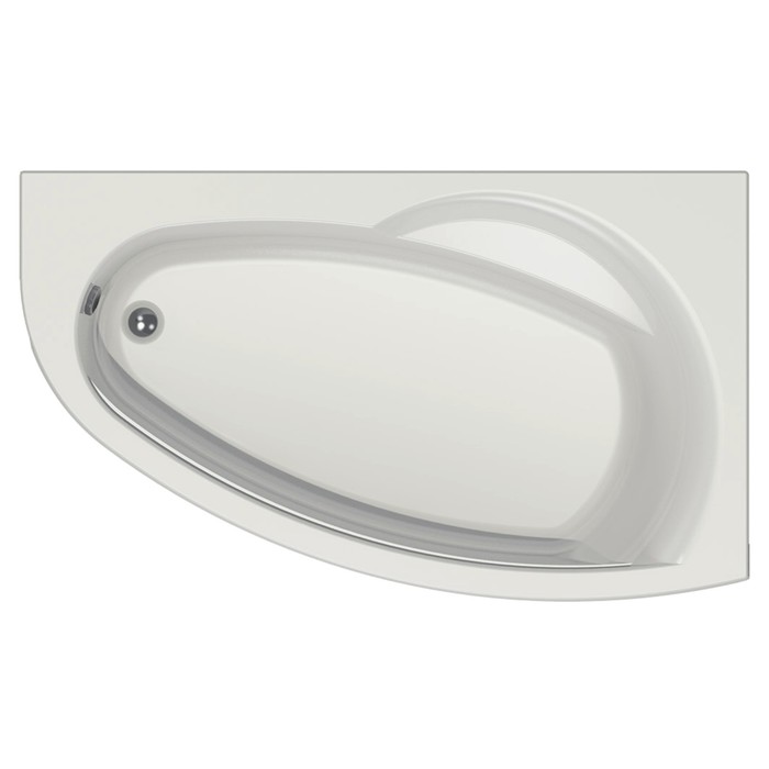 Ванна акриловая Eurolux Bagi R, 170×100 см, правая, без каркаса и панели - Фото 1