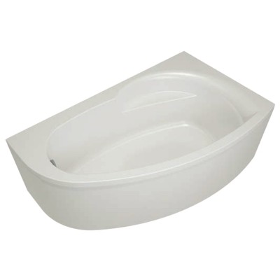 Ванна акриловая Eurolux Bagi R, 170×100 см, правая, без каркаса и панели
