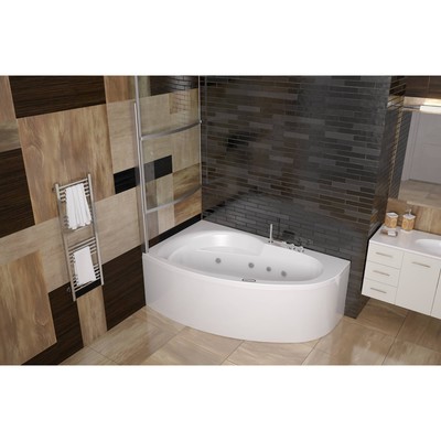 Ванна акриловая Eurolux Bagi R, 170×100 см, правая, без каркаса и панели