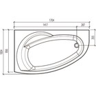 Ванна акриловая Eurolux Bagi R, 170×100 см, правая, без каркаса и панели - Фото 4