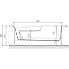 Ванна акриловая Eurolux Bagi R, 170×100 см, правая, без каркаса и панели - Фото 5