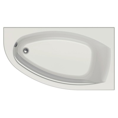 Ванна акриловая Eurolux BERGAMY R, 160 x 90 см, правая, без каркаса и панели