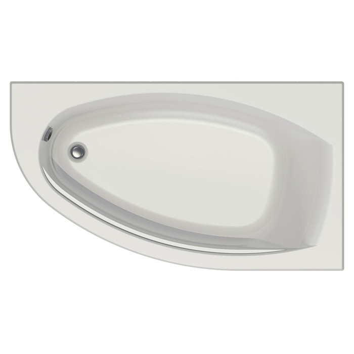 Ванна акриловая Eurolux BERGAMY R, 160×90 см, правая, без каркаса и панели - Фото 1