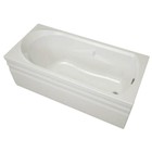 Ванна акриловая Eurolux ONTARIO, 160×75 см, прямоугольная, без каркаса и панели - Фото 2